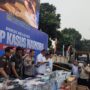 Kapolres Bogor AKBP Whika Ardilestanto bersama Bupati Bogor, Rudy Susmanto dan Ketua DPRD Kabupaten Bogor, Sastra saat melakukan rilis narkoba varian baru, Foto/Isitimewa