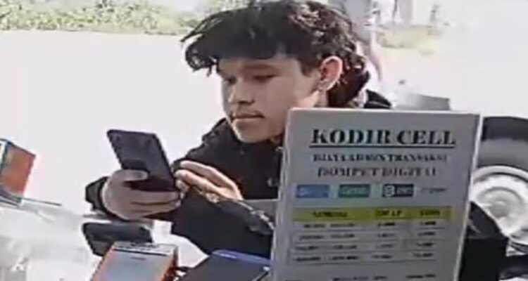 Pelaku modus transfer uang di Bogor terekam CCTV, Foto/Isitimewa
