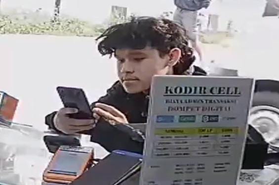 Pelaku modus transfer uang di Bogor terekam CCTV, Foto/Isitimewa