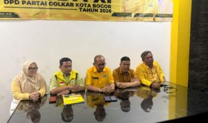 DPD Golkar saat menggelar konferemsi pers untuk Musda Kota Bogor 2026, Foto/Adi Wirman