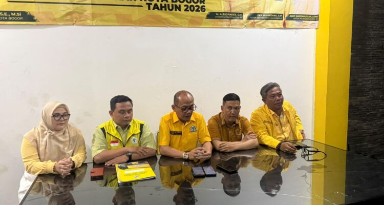 DPD Golkar saat menggelar konferemsi pers untuk Musda Kota Bogor 2026, Foto/Adi Wirman