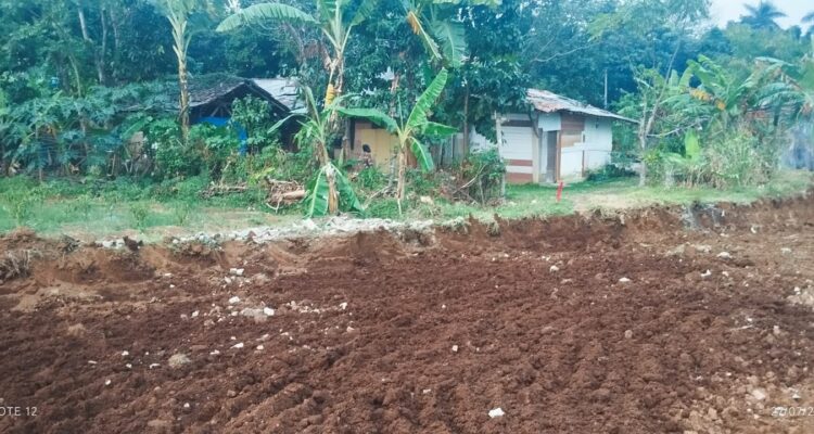 Salah satu bidang lahan warga yang disebut belum diganti rugi, namun sudah dibuldoser. , Foto/Isitimewa