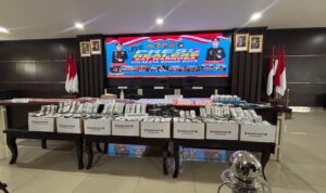 Penampakan barang bukti narkoba yang ditampilkan oleh Satnarkoba Polresta Bogor, Foto/Isitimewa