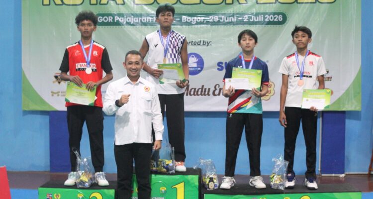 Gelaran final Kejuaraan Kota (Kejurkot) PBSI Kota Bogor 2026 resmi ditutup pada Kamis (2/7/2026), Foto/Istimewa