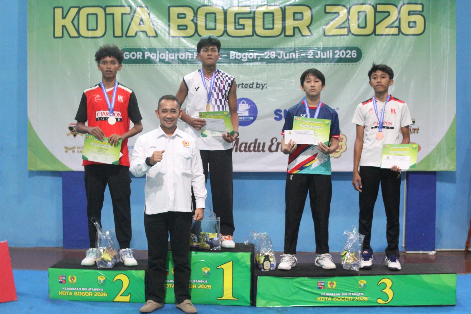 Gelaran final Kejuaraan Kota (Kejurkot) PBSI Kota Bogor 2026 resmi ditutup pada Kamis (2/7/2026), Foto/Istimewa