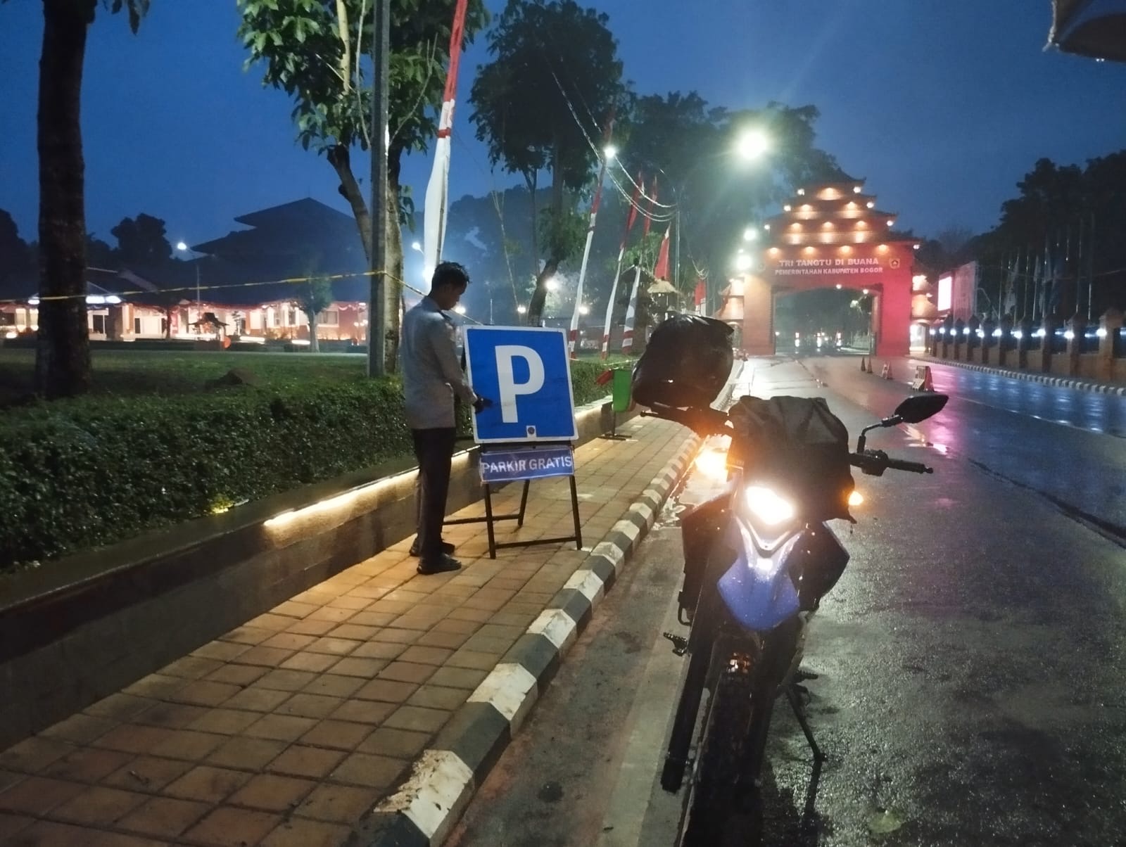 Kondisi parkir alun-alun Kabupaten Bogor, Foto/Istimewa