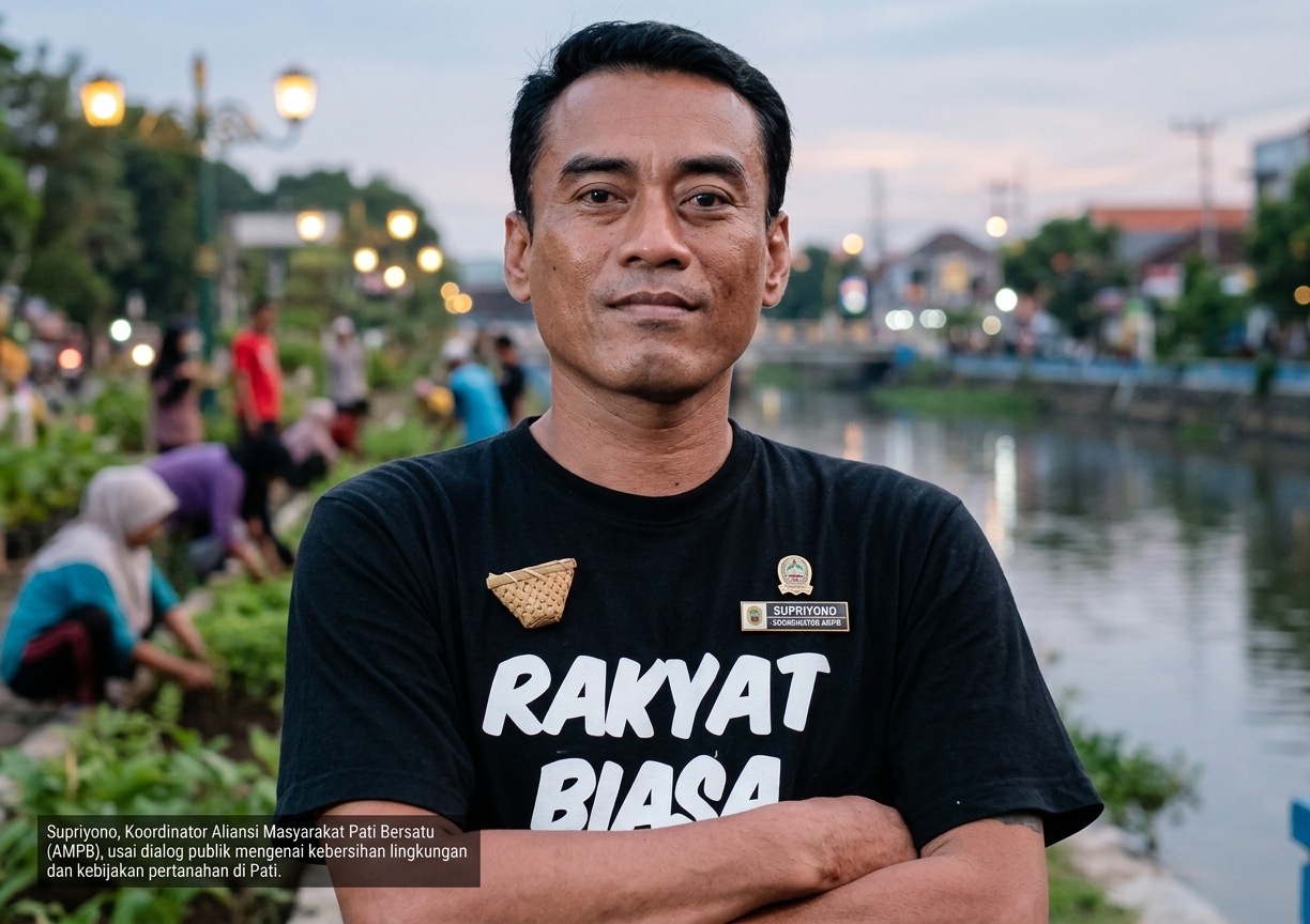Koordinator Aliansi Masyarakat Pati Bersatu (AMPB) Supriyono alias Botok. [Foto: Istimewa]