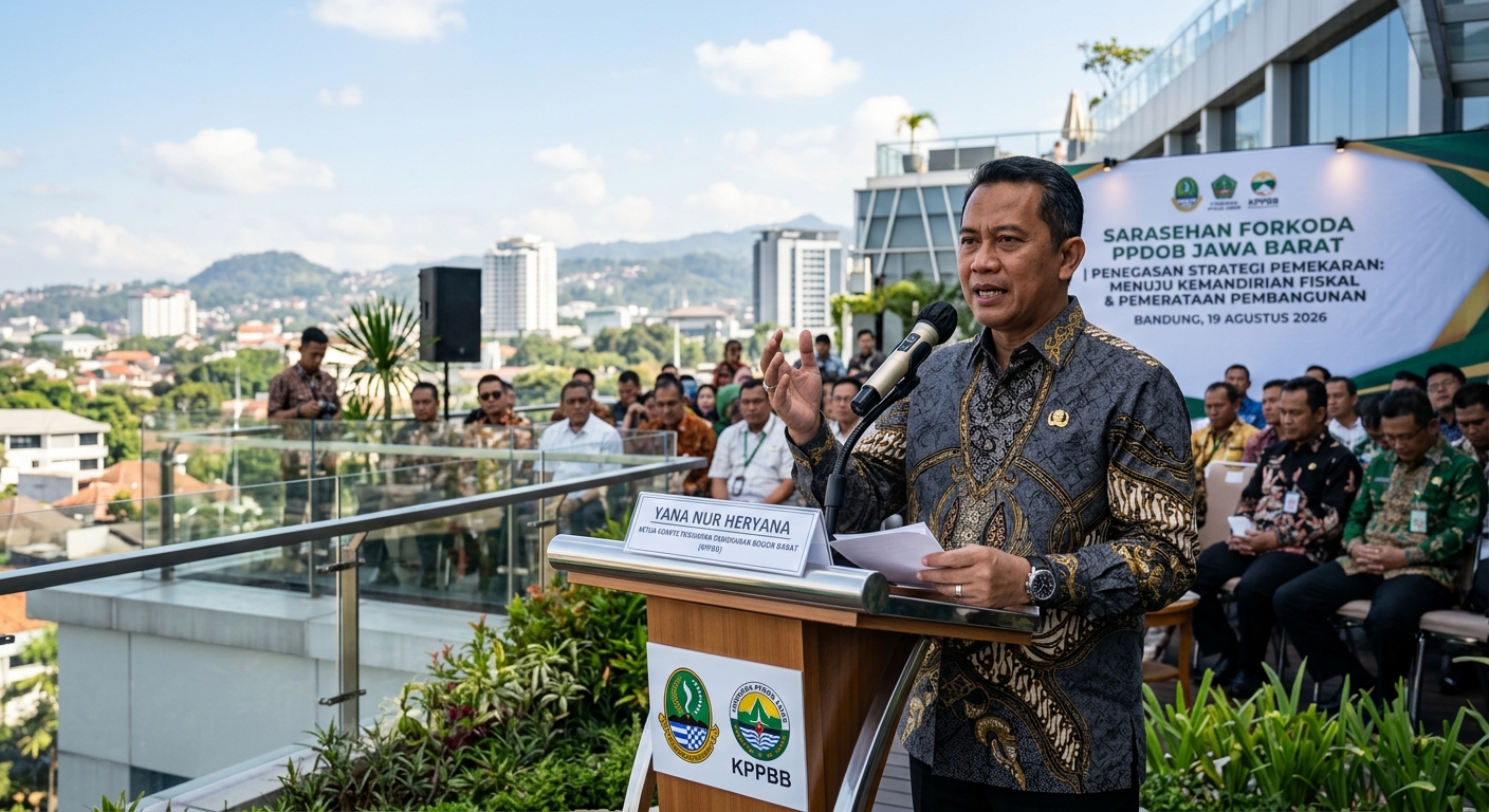 Gambar Ilustrasi pemekaran Bogor Barat, Foto/Gemini AI