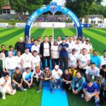 Foto bersama Pemkot dan DPRD Kota Bogor sebelum menjalani laga pertandingan sepak bola di Lapangan Manunggal,, Foto/Istimewa