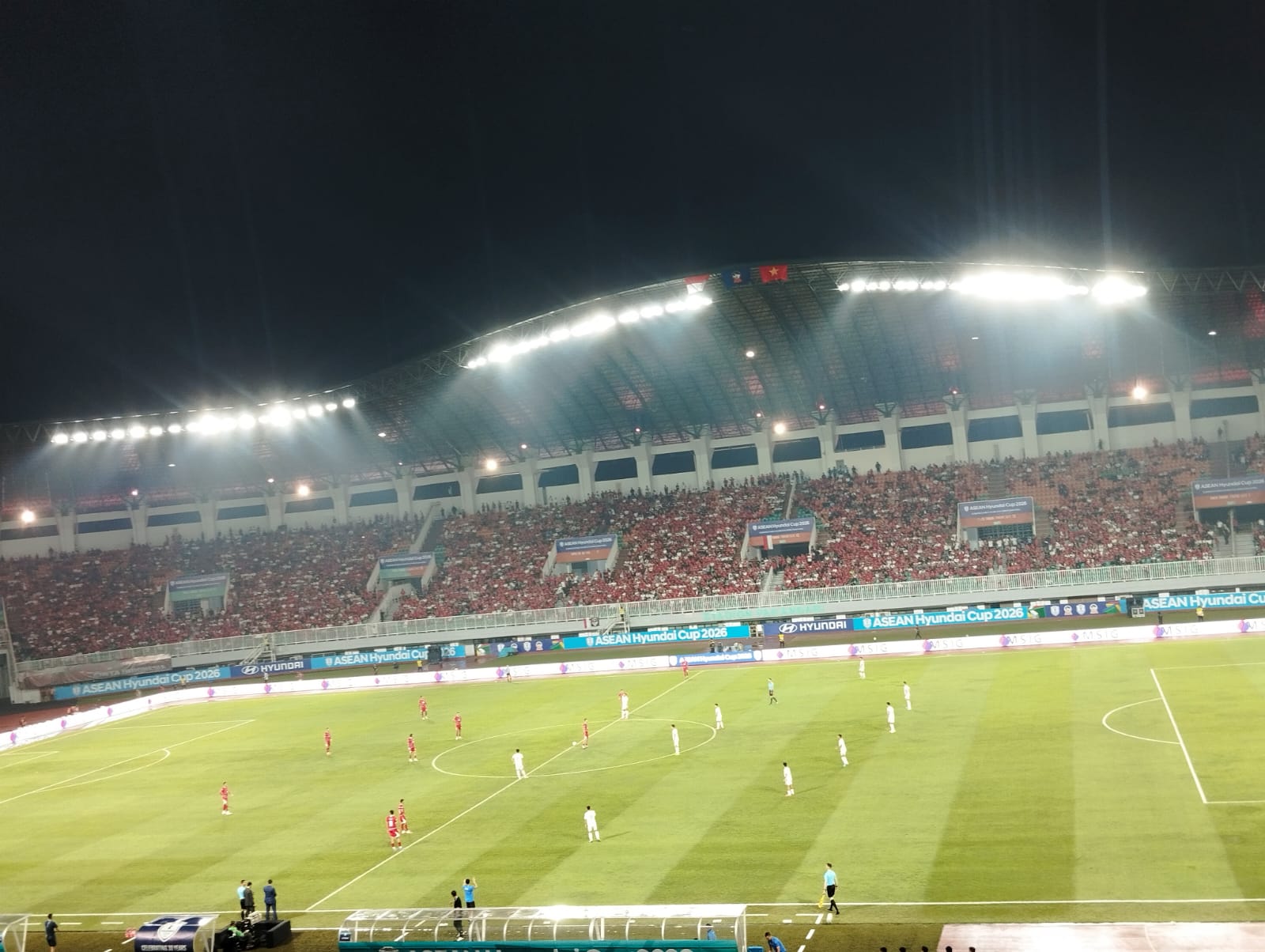 Siyuasi pertamdingan Timnas Indonesia VS Vietnam di Stadion Pakansari, Cibinong Bogor, Foto/Isitimewa