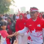Wamendagri, Bima Arya Sugiarto saat mengikuti Kirab Merah Putih di Kota Bogor, Foto/Isitmewa