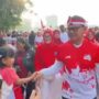 Wamendagri, Bima Arya Sugiarto saat mengikuti Kirab Merah Putih di Kota Bogor, Foto/Isitmewa