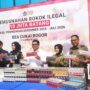 pemusnahan roko ilegal oleh Bea Cukai yang dihadiri oleh Pemerintah Kota Bogor dan usur penegak hukum, Foto/Isitimewa