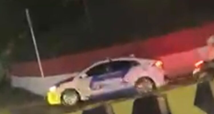 Diduga Mobil Polisi Lawan Arus di Sentul, Foto/Isitimewa