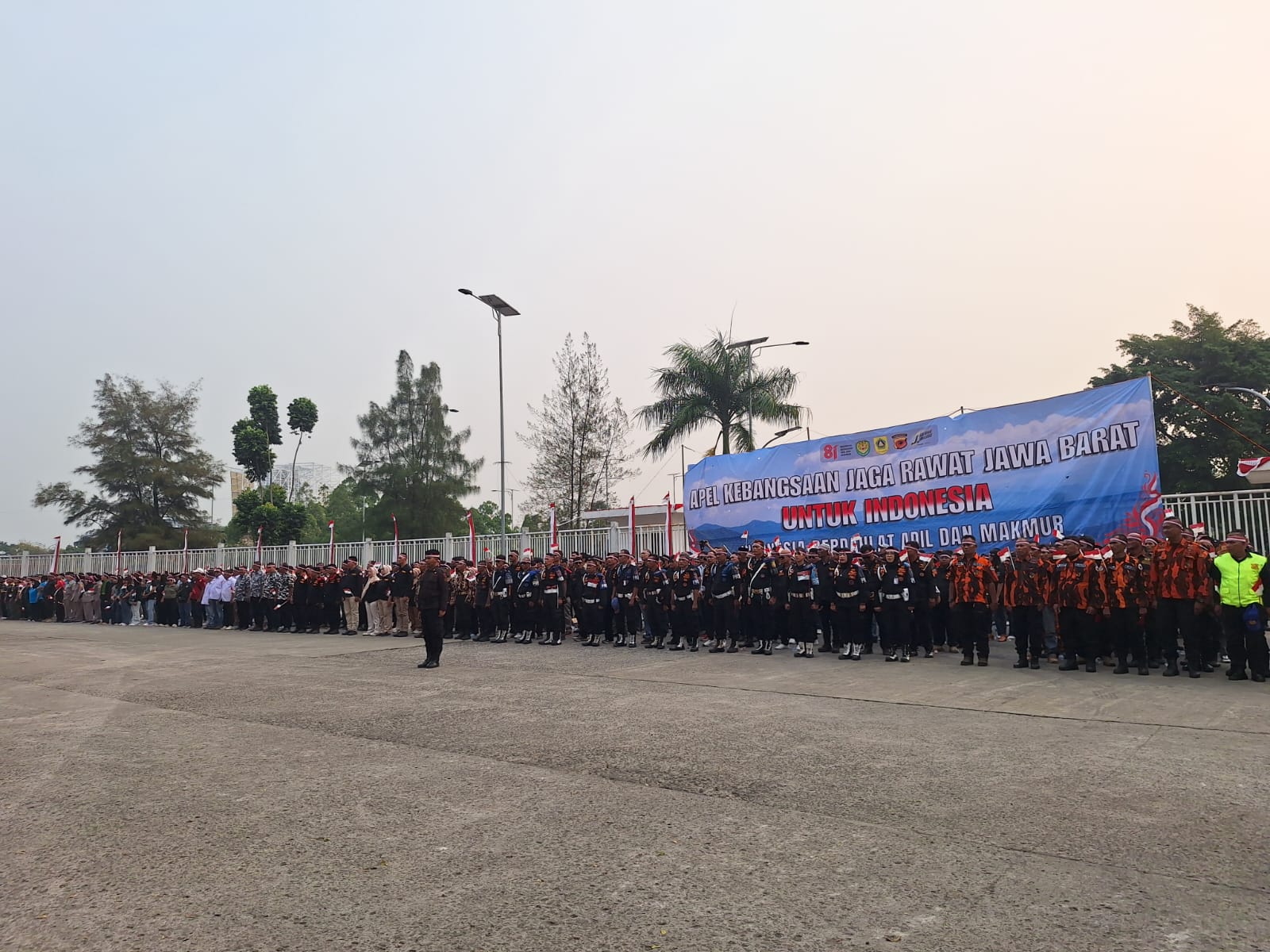1.584 personel mengikuti apel kebangsaan yang digelar Polres Bogor bersama Pemerintah Kabupaten Bogor, TNI, serta berbagai elemen masyarakat, Foto/Isitmewa