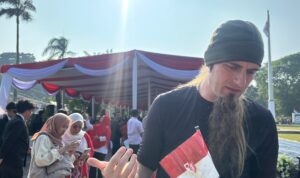 Dandin (37), seorang digital nomad sekaligus content creator asal Amerika Serikat, Foto/Maya Melina