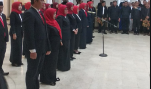 pelantikan Pelantikan kepala dinas di lingkungamn Pemerintah Kota Bogor, Foto/ISitmewa