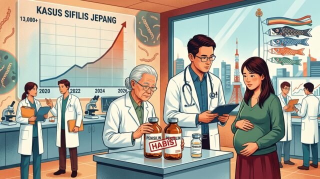 Gambar Ilustrasi kasus sifilis, Foto/Gemini Ai