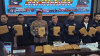 Satuan Reserse Narkotika (Satnarkoba) Polresta Bogor Kota berhasil membongkar praktik penyelundupan narkotika lintas provinsi, Foto/Maya Melina Satuan Reserse Narkotika (Satnarkoba) Polresta Bogor Kota berhasil membongkar praktik penyelundupan narkotika lintas provinsi, Foto/Maya Melina