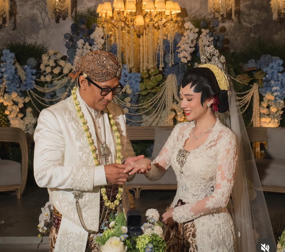 Andre Taulany resmi menikah dengan Amanda Rigby, Foto/Intagram Andre Taulany