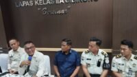Kantor Wilayah Direktorat Jenderal Pemasyarakatan (Kanwil Ditjenpas) Jawa Barat.memberikan keterangan kepada media soal temuan Ombudsman, Foto/Rama Kantor Wilayah Direktorat Jenderal Pemasyarakatan (Kanwil Ditjenpas) Jawa Barat.memberikan keterangan kepada media soal temuan Ombudsman, Foto/Rama
