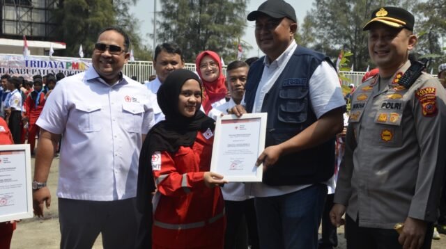 Bupati Bogor, Rudy Susmanto saat menghadiri acara HUT PMI, Foto/Diskominfo Kabupaten Bogor