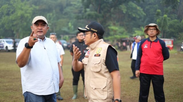 Bupati Bogor, Rudy Susmanto saat meninjau lokasi Cileungsi Bogor, Foto/DPRD Kabupaten Bogor