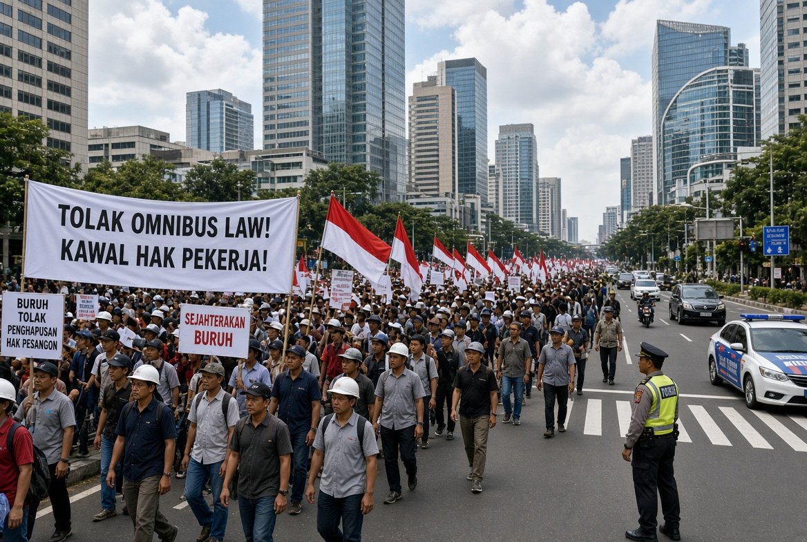demo buruh hari ini demo buruh hari ini