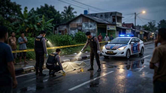 Gambar Ilustrasi Pria ditemukan tewas di Sukaraja Bogor, Foto/Gemini Ai
