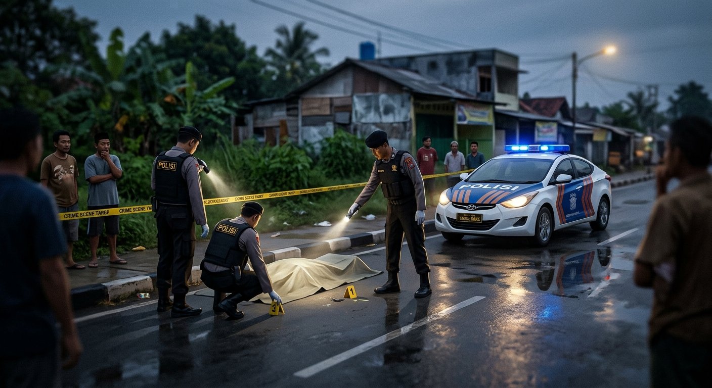 Gambar Ilustrasi Pria ditemukan tewas di Sukaraja Bogor, Foto/Gemini Ai