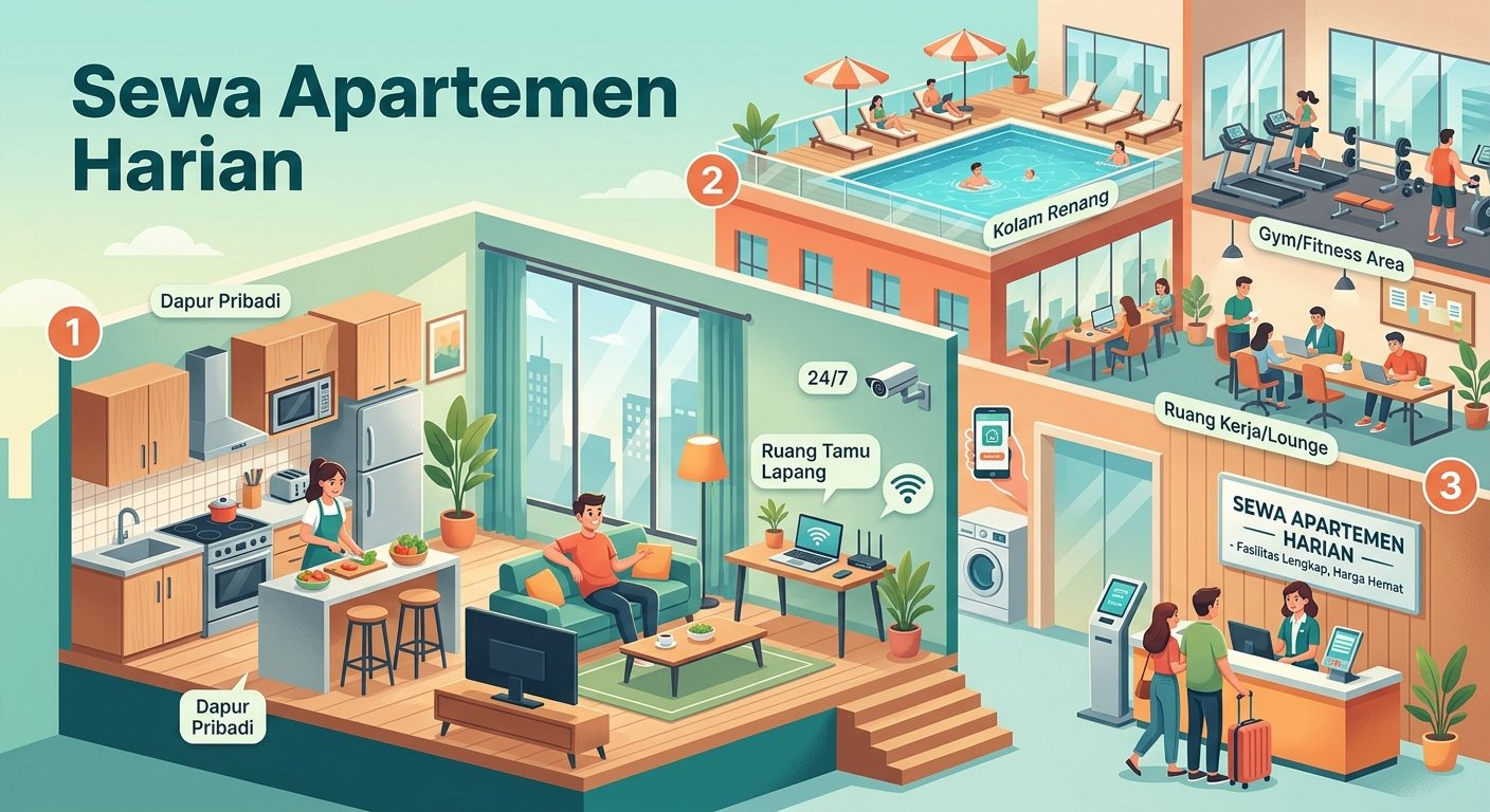 Gamabar Ilustrasi Apartement, Foto/Gemini Ai Gamabar Ilustrasi Apartement, Foto/Gemini Ai