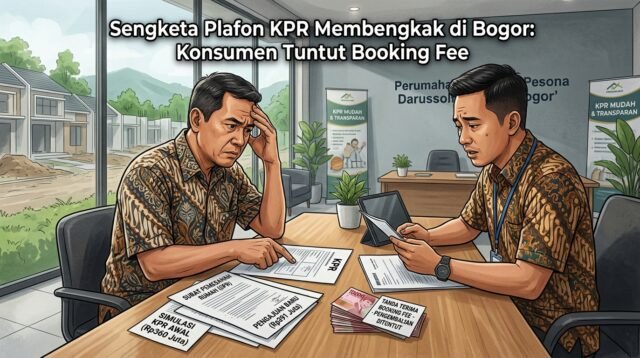 Gambar Ilustrasi Seorang calon pembeli hunian di Perumahan Pesona Darussolihin, Bogor, terpaksa membatalkan rencana pembelian rumah setelah nilai pinjaman KPR, Foto/Isitmewa