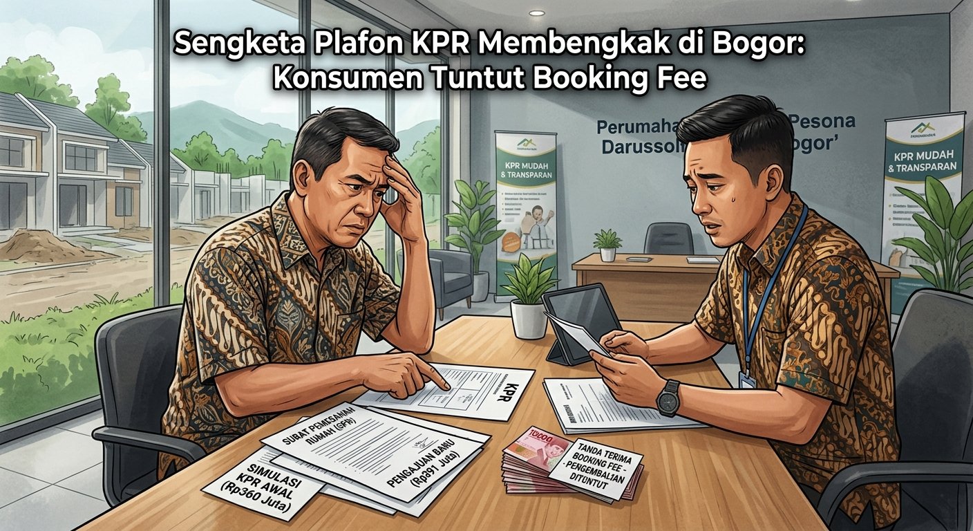 Gambar Ilustrasi Seorang calon pembeli hunian di Perumahan Pesona Darussolihin, Bogor, terpaksa membatalkan rencana pembelian rumah setelah nilai pinjaman KPR, Foto/Isitmewa Gambar Ilustrasi Seorang calon pembeli hunian di Perumahan Pesona Darussolihin, Bogor, terpaksa membatalkan rencana pembelian rumah setelah nilai pinjaman KPR, Foto/Isitmewa
