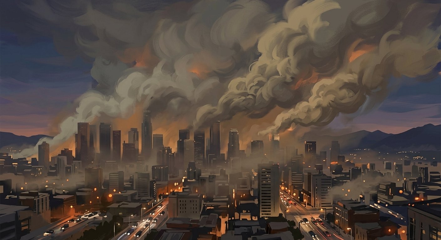 Gambar Ilustrasi asap, Foto/Gemini Ai Gambar Ilustrasi asap, Foto/Gemini Ai