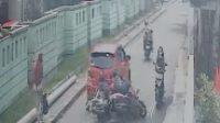 Dua Motor terlibat kecelakaan d depan SDN Cimanggu, Kecamatan Tanah Sareal, Kota Bogor, Foto/SS Video