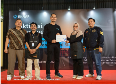 Pelatihan Berbasis Kompetensi dan Sertifikasi Skema Barista yang berlangsung pada 8–11 Oktober 2026 di lingkungan Perumda Pasar Pakuan Jaya (PPJ) Kota Bogor, Foto/Isitmewa Pelatihan Berbasis Kompetensi dan Sertifikasi Skema Barista yang berlangsung pada 8–11 Oktober 2026 di lingkungan Perumda Pasar Pakuan Jaya (PPJ) Kota Bogor, Foto/Isitmewa