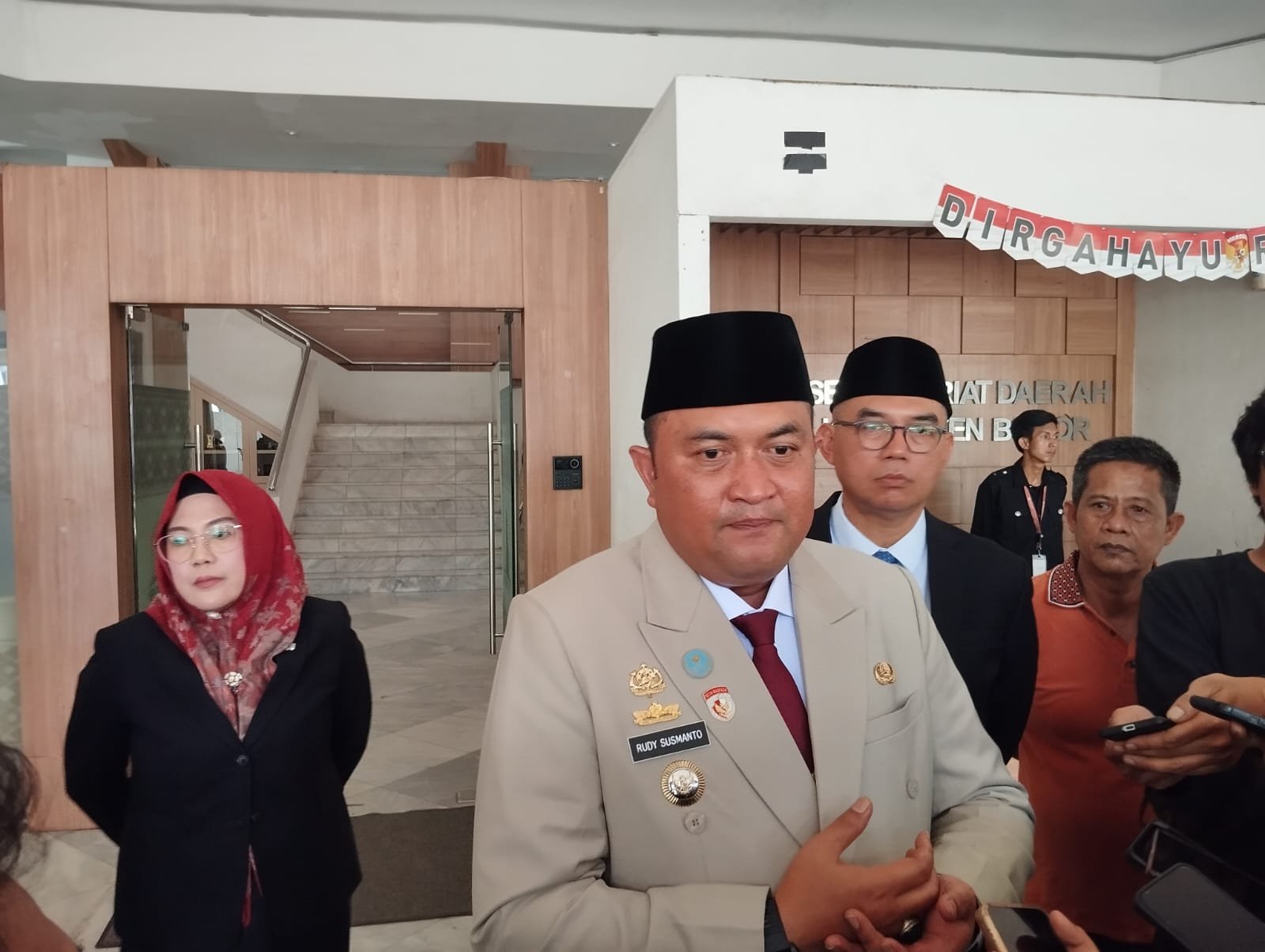 Bupati Bogor, Rudy Susmanto, Foto/Rama Bupati Bogor, Rudy Susmanto, Foto/Rama