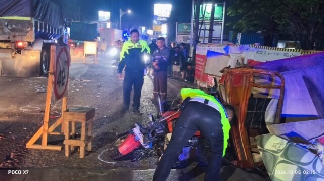 olah TKP kecelakaan di Cileungsi Bogor, Foto/Istimewa