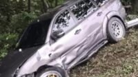 Kondisi mobil Pajero Sport Tabrak Guardrail di Tol Jagorawi Km 29.600, Foto/Isitmewa