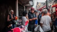 Wali Kota Bogor, Dedie A Rachim saat meninjau kebakaran di Surya Kencana Bogor, Foto/Diskominfo Kota Bogor