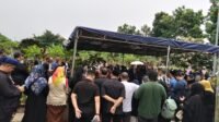 Suasana Pemakaman Ibu Hajjah Fauziah binti Haji Umar Bajideh, mantan istri Wali Kota Bogor, Foto/Maya Melina